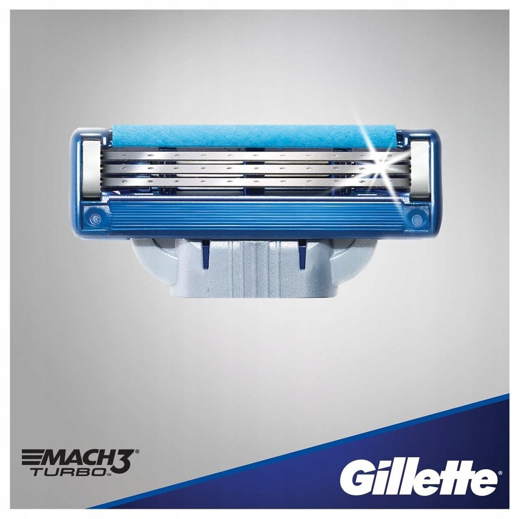 Skūšanās galviņas Gillette Mach3 Turbo, 8 gab. цена и информация | Skūšanās piederumi, kosmētika | 220.lv