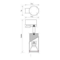 Griestu lampa, 1xgu10 cena un informācija | Lustras | 220.lv