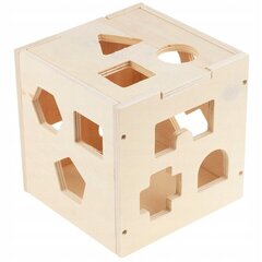 Деревянный развивающий куб-сортировщик цена и информация | Игрушки для малышей | 220.lv