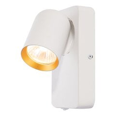 настенный светильник - andy, 1xgu10, белый + золото цена и информация | Настенные светильники | 220.lv