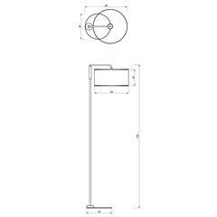 Atlanta stāvlampa 1xe27 cena un informācija | Stāvlampas | 220.lv