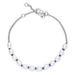 Pandora Элегантный серебряный браслет с пресноводным жемчугом 591689C01 цена и информация | Женские браслеты | 220.lv