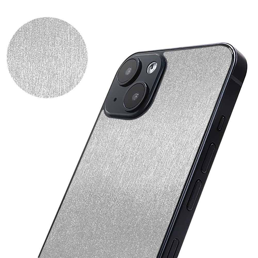 Xiaomi Redmi 10 (2022) - aizsargaizsargplēve aizmugurei - etuo Skin Back Cover - Brushed Structure Silver cena un informācija | Ekrāna aizsargstikli | 220.lv