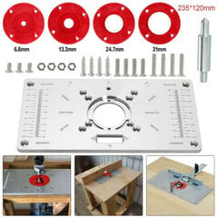 Frēzēšanas galda plāksnes komplekts Cutmate Insert Plate, 235 x 110 x 8 mm цена и информация | Фрезы | 220.lv