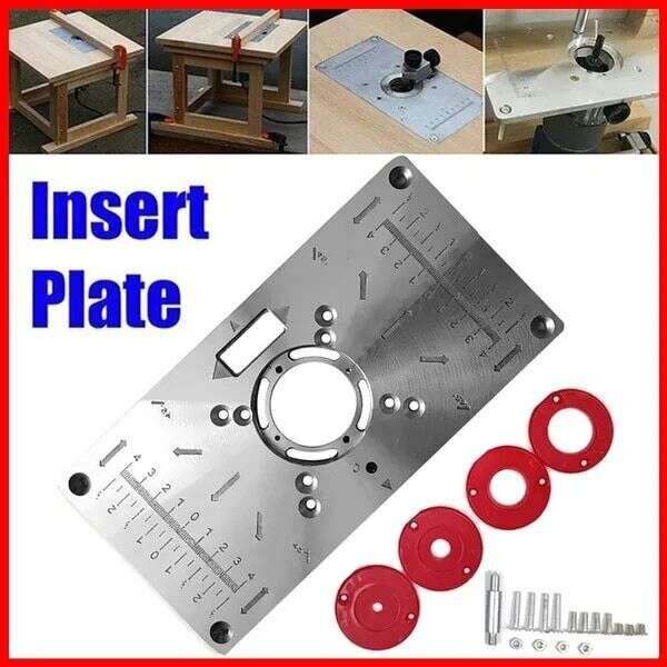 Frēzēšanas galda plāksnes komplekts Cutmate Insert Plate, 235 x 110 x 8 mm cena un informācija | Frēzes | 220.lv