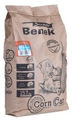 Kukurūzas pakaiši kaķiem Benek Super corn cat, 25 L cena un informācija | Kaķu smiltis, pakaiši | 220.lv