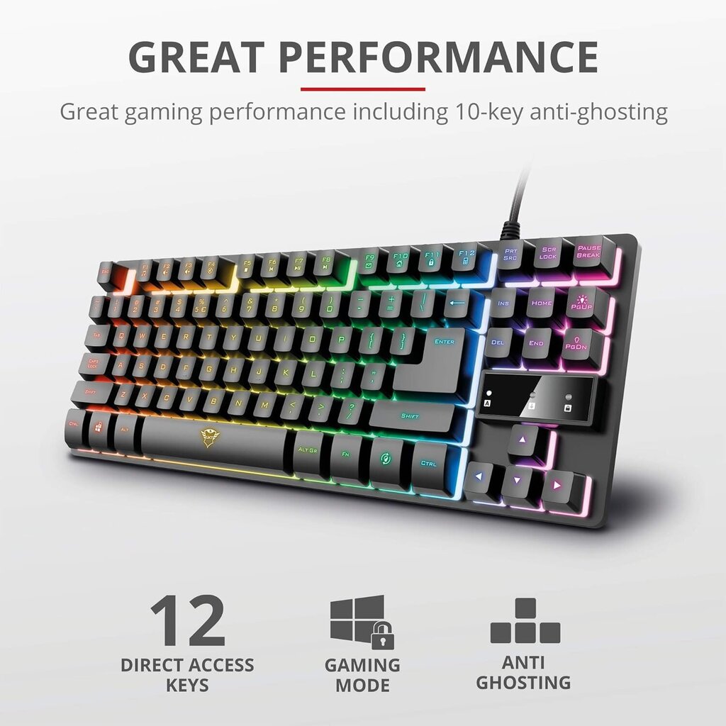 Trust Gaming GXT 833 cena un informācija | Klaviatūras | 220.lv