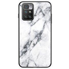 „Marble“ твердый силиконовый (TPU) чехол - белый (Redmi 10) цена и информация | Чехлы для телефонов | 220.lv