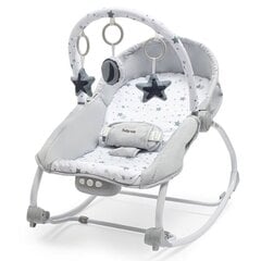 Šūpuļkrēsliņš Baby Mix 53428, grey stars cena un informācija | Bērnu šūpuļkrēsliņi | 220.lv