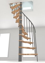 Spirālveida kāpnes Minka Suono Smart Ø140 cm, Sudraba cena un informācija | Kāpnes | 220.lv