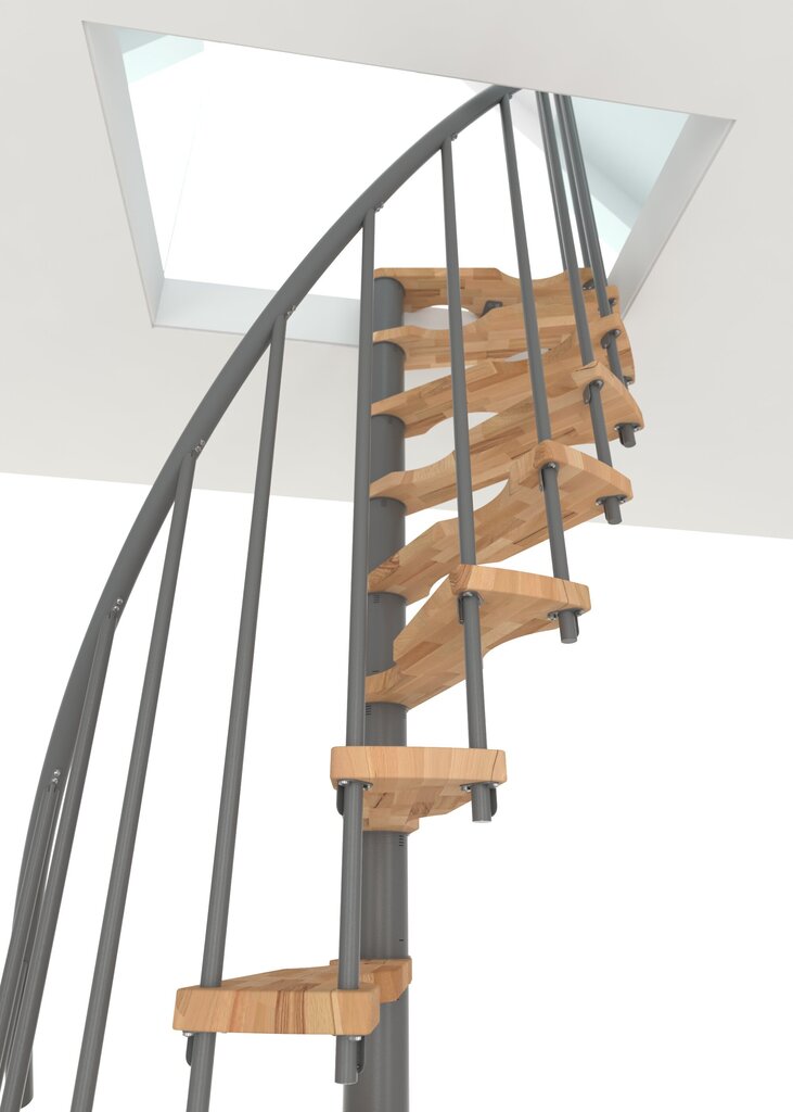 Spirālveida kāpnes Minka Suono Smart Ø140 cm, Sudraba цена и информация | Kāpnes | 220.lv