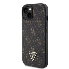 Guess PU Grip Stand G Cube Case for iPhone 15 Black цена и информация | Чехлы для телефонов | 220.lv