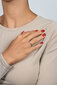 Sudraba saderināšanās gredzens ar cirkoniem sievietēm Brilio Silver, RI102W cena un informācija | Gredzeni | 220.lv
