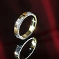 Divkrāsu tērauda gredzens sievietēm Trussardi, T-Logo TJAXC39 cena un informācija | Gredzeni | 220.lv