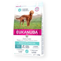 Eukanuba Daily Care ar vistu, suņiem ar jutīgu gremošanas traktu, 2.3 kg cena un informācija | Sausā barība suņiem | 220.lv