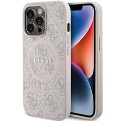 Guess GUHMP13XG4GFRP iPhone 13 Pro Max 6.7" różowy|pink hardcase 4G Collection Leather Metal Logo MagSafe цена и информация | Чехлы для телефонов | 220.lv