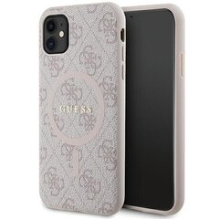 Guess GUHMN61G4GFRP iPhone 11 6.1" | Xr różowy|pink hardcase 4G Collection Leather Metal Logo MagSafe цена и информация | Чехлы для телефонов | 220.lv