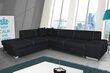Stūra dīvāns Porto, melns cena un informācija | Stūra dīvāni | 220.lv