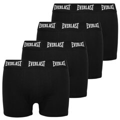 Šorti vīriešiem Everlast Cotton, melni, 4 gab. cena un informācija | Vīriešu apakšbikses | 220.lv