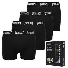 Šorti vīriešiem Everlast Cotton, melni, 4 gab. цена и информация | Мужские трусы | 220.lv