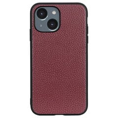 „Deluxe Leather“ кожаный чехол - бордовый (iPhone 14) цена и информация | Чехлы для телефонов | 220.lv