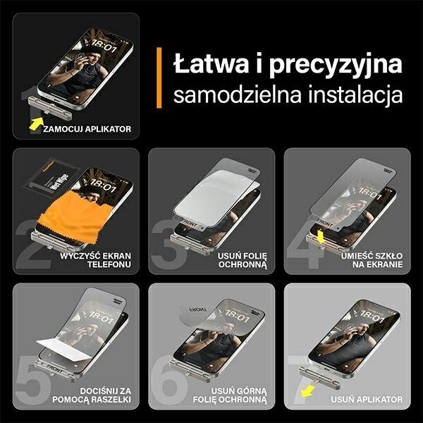 PanzerGlass Matrix iPhone 15 Pro цена и информация | Ekrāna aizsargstikli | 220.lv