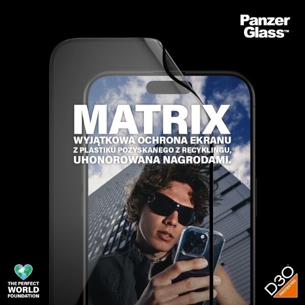 PanzerGlass Matrix iPhone 15 Pro Max цена и информация | Ekrāna aizsargstikli | 220.lv