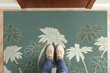 Durvju paklājs Ziedi, 150x100 cm cena un informācija | Kājslauķi | 220.lv