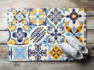 Durvju paklājs Azulejo, 90x60 cm цена и информация | Придверные коврики | 220.lv