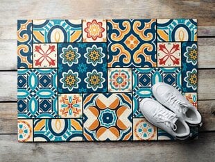 Durvju paklājs Azulejo, 90x60 cm цена и информация | Придверные коврики | 220.lv