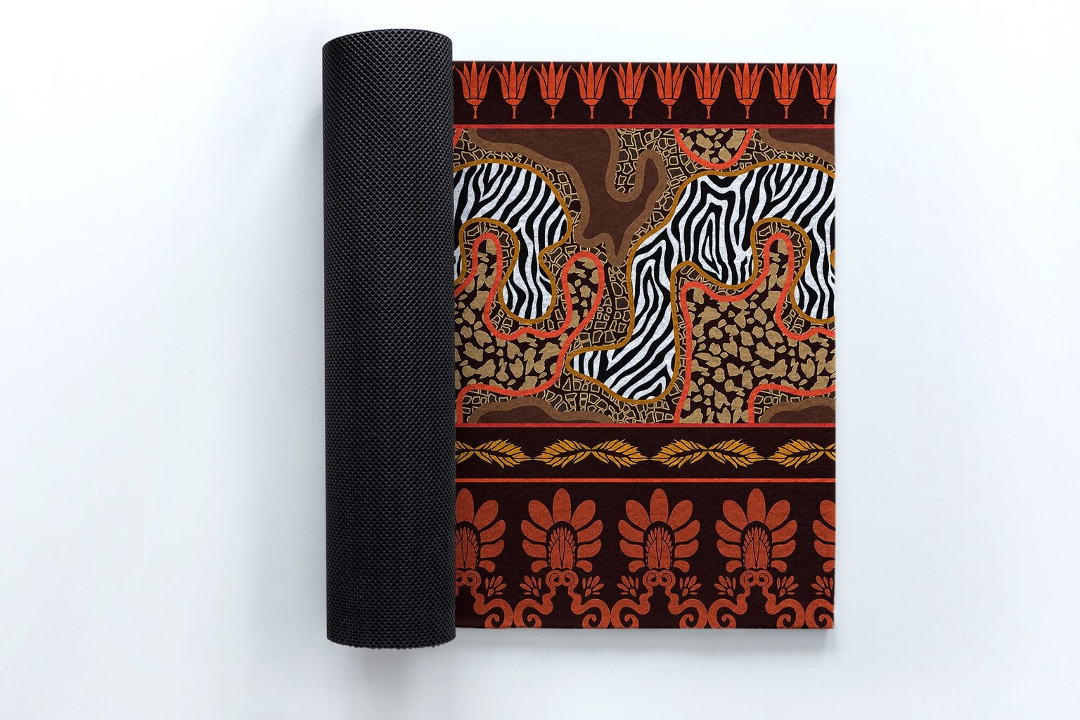 Durvju paklājs Āfrikas Dzīvnieku Abstrakcija, 150x100 cm cena un informācija | Kājslauķi | 220.lv