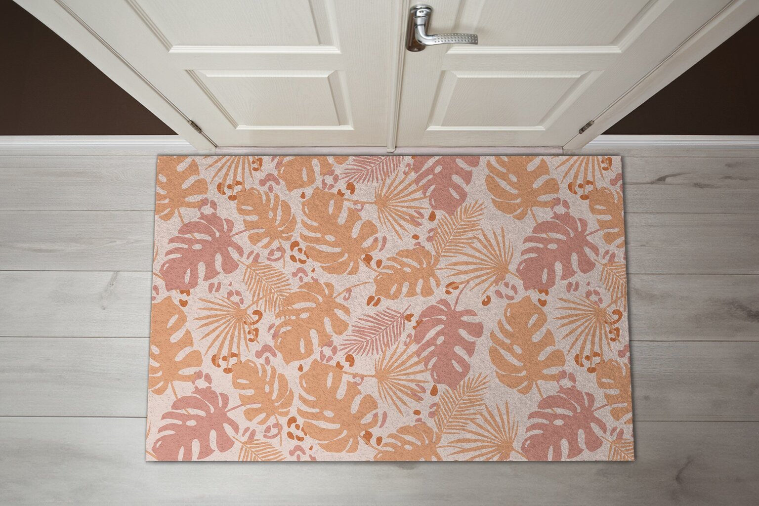 Durvju paklājs Lapas, 150x100 cm cena un informācija | Kājslauķi | 220.lv