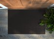 Durvju paklājs Melns, 60x40 cm cena un informācija | Kājslauķi | 220.lv