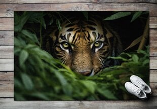 Durvju paklājs Jungle Tiger, 150x100 cm cena un informācija | Kājslauķi | 220.lv