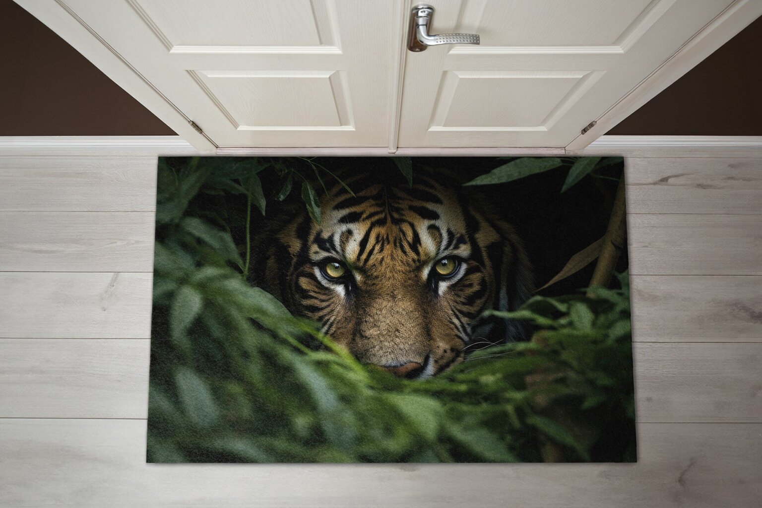 Durvju paklājs Jungle Tiger, 150x100 cm cena un informācija | Kājslauķi | 220.lv