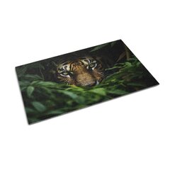Durvju paklājs Jungle Tiger, 90x60 cm cena un informācija | Kājslauķi | 220.lv