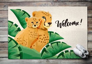 Durvju paklājs Cheeta Africa, 150x100 cm cena un informācija | Kājslauķi | 220.lv