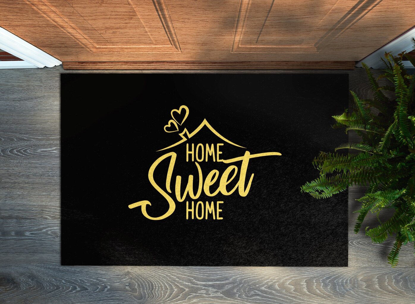 Durvju paklājs Home Sweet Home, 90x60 cm cena un informācija | Kājslauķi | 220.lv
