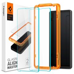 TEMPERED GLASS Spigen ALM GLAS.TR 2-PACK SONY XPERIA 10 V CLEAR цена и информация | Защитные пленки для телефонов | 220.lv