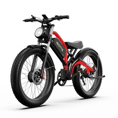 Elektriskais velosipēds Duotts ​​​​N26, 26", melns/sarkans цена и информация | Электровелосипеды | 220.lv