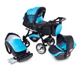 Universālie rati ar autokrēsliņu 3in1 Urbano Travel System, zili/melni цена и информация | Коляски | 220.lv