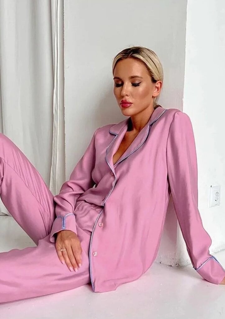 Pidžamas komplekts, rozā цена и информация | Naktskrekli, pidžamas | 220.lv