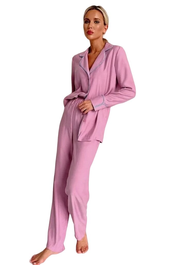 Pidžamas komplekts, rozā cena un informācija | Naktskrekli, pidžamas | 220.lv
