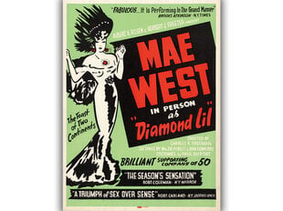 Plakāts Mae West Diamond Lil cena un informācija | Gleznas | 220.lv