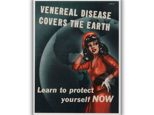 Plakāts Veneral Disease Covers the Earth цена и информация | Картины | 220.lv