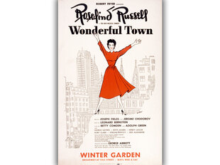 Plakāts Rosalind Russell in Wonderful Town цена и информация | Картины | 220.lv
