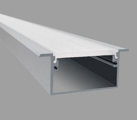 Iebūvējams profils LED lentei 3m x 41,6mm x 20mm цена и информация | Светодиодные ленты | 220.lv