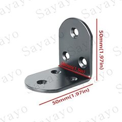 Mēbeļu stūrītis Sayayo 50x50x38x3 mm 4 gab cena un informācija | Stiprinājumi | 220.lv