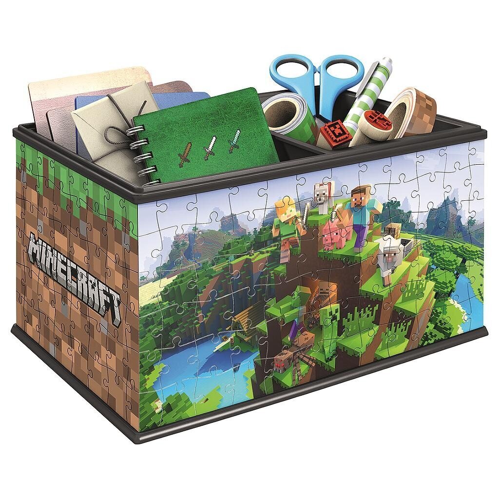 Ravensburger 3D mīklu uzglabāšanas kaste Minecraft cena un informācija | Puzles, 3D puzles | 220.lv