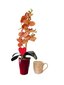 Mākslīgā orhideja Valentina, 60 cm + kauss cena un informācija | Mākslīgie ziedi | 220.lv